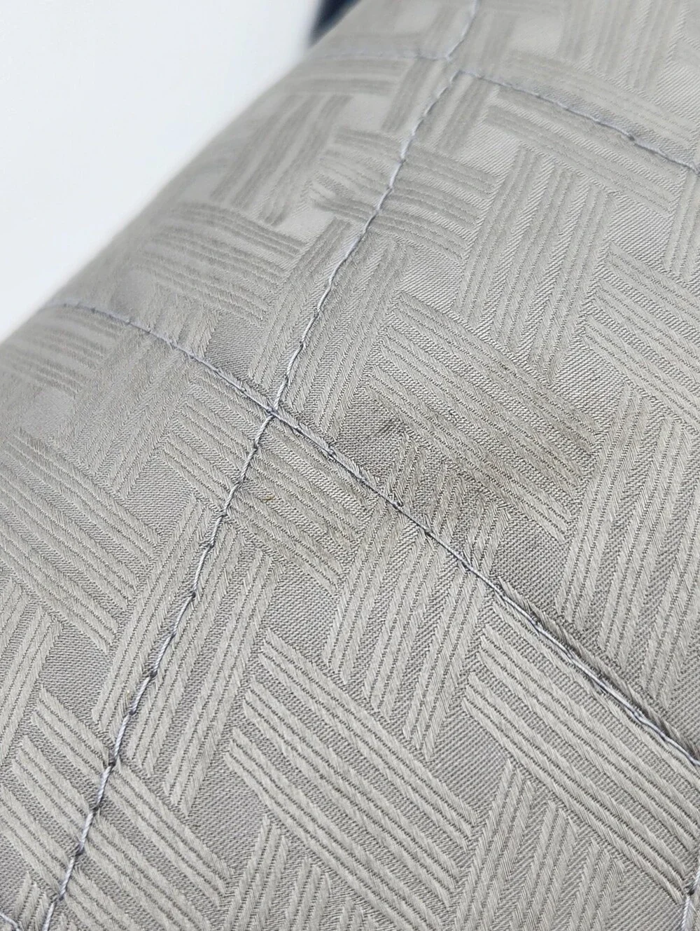 Ralph Lauren Bedford Quilted Euro Shams Set of 2 Grey Dawn 26x26 New